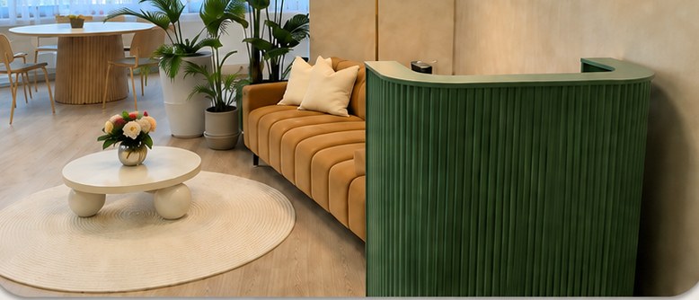 Reception and lounge, Albion Corner