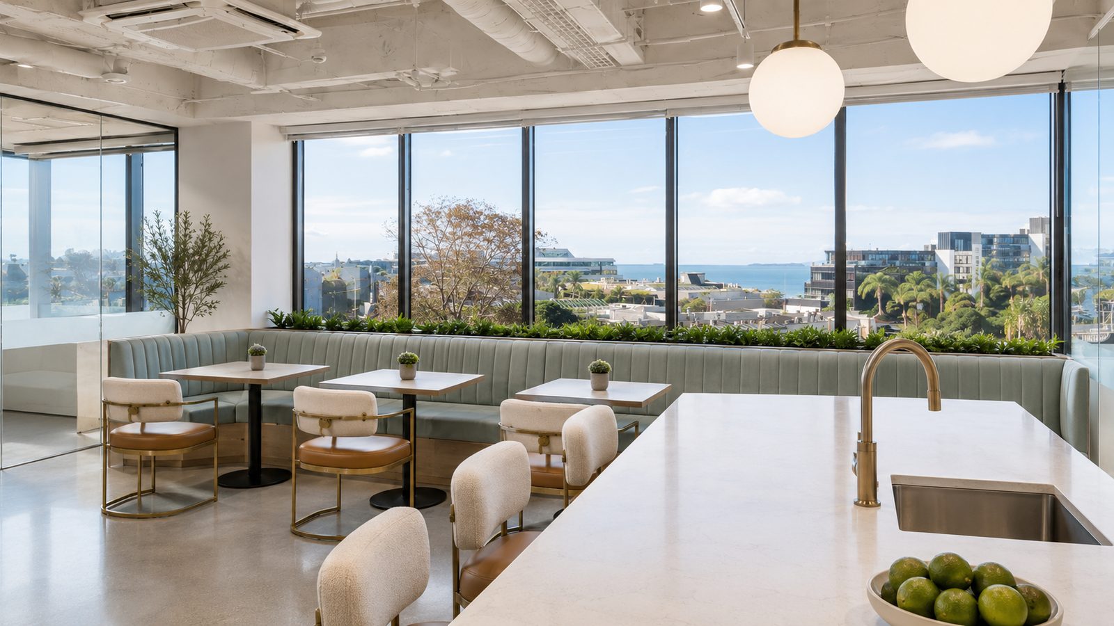 Concept interior — sea views from the office floors