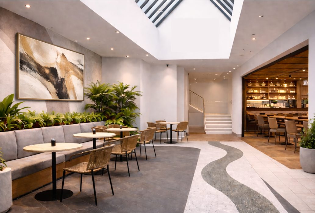 Concept interior — lounge and breakout space