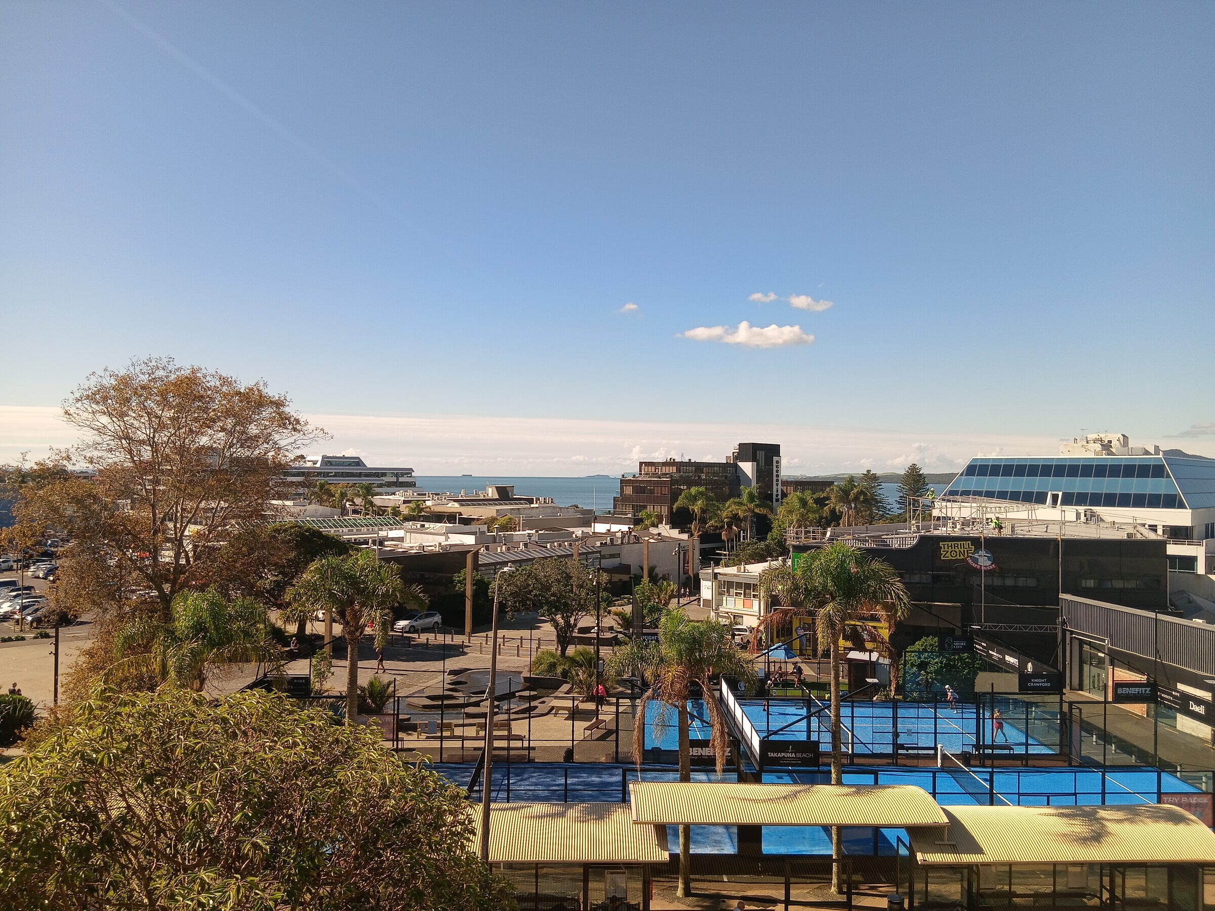 View over Takapuna towards the sea